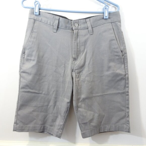 VOLCOM VMONTY SHORTS Size 30 Gray Chino Modern Stretch Fit NEW Flat Front - Picture 2 of 9
